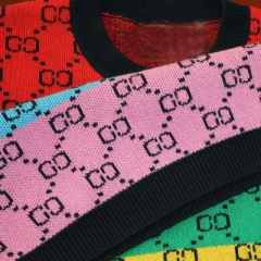 Трендовый очень теплый удлинённые оверсайз свитерки в стиле GUCCI фото 848700688