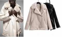 Дублёнка в стиле Зара VIP качество, искусственный замш, мех под кролик 0909