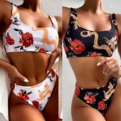 Купальник с цветочным принтом 0645