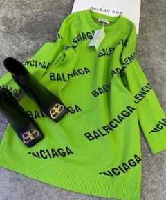удлинённый оверсайз свитер в стиле BALENCIAGA фото 3753814458
