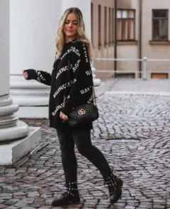 удлинённый оверсайз свитер в стиле BALENCIAGA фото 3286460844