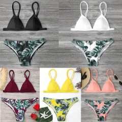 Топ продаж! купальник с пальмовыми листьями 0371